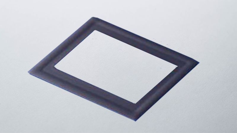 Example３: Window Lid with Light-Shielding Film (for Automotive Cameras) 